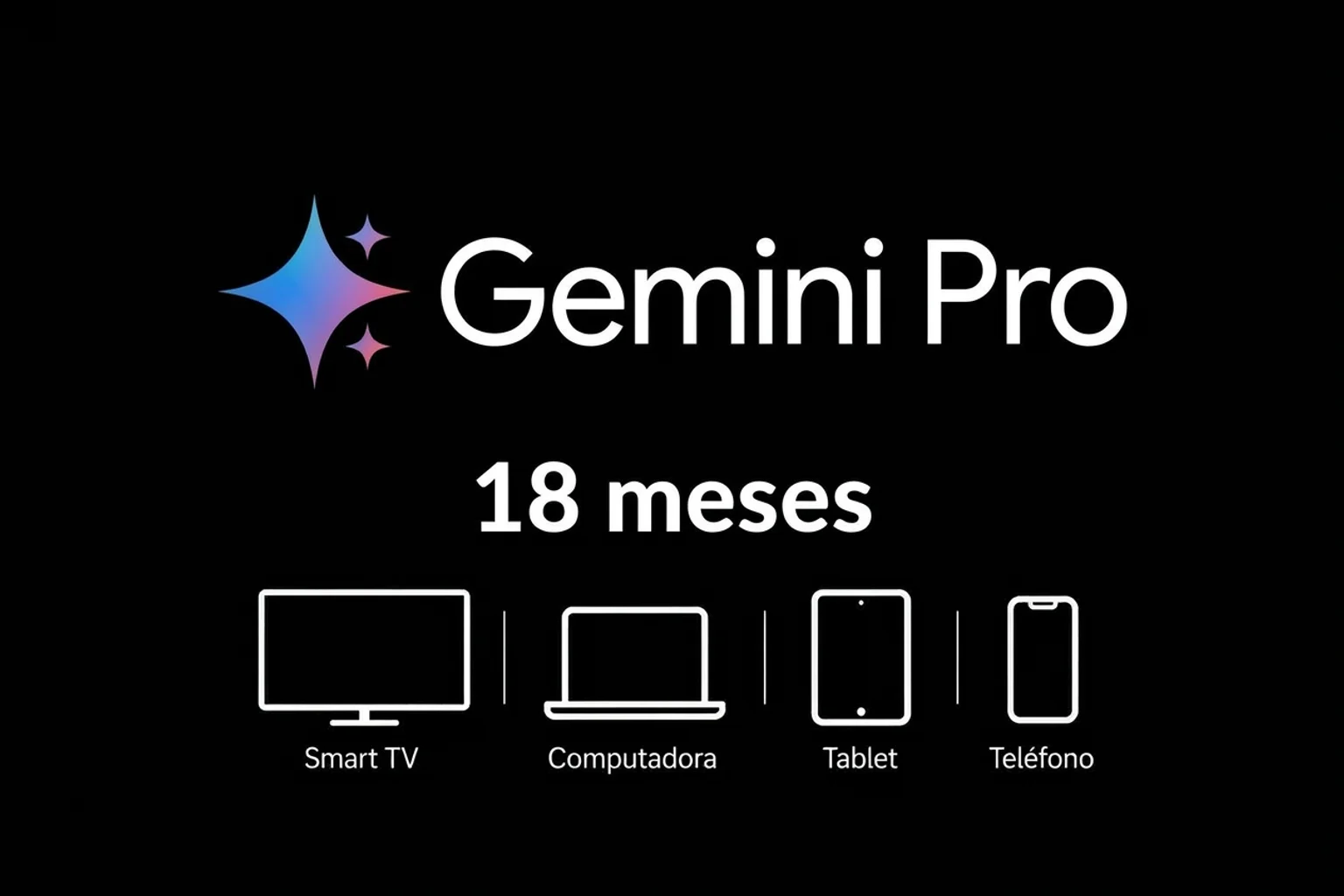 Cuentas Gemini Pro baratas — Google AI Pro 18 meses